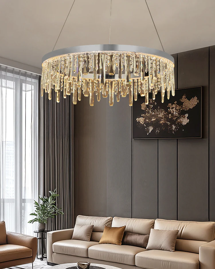 WOMO Crystal Drop Chandelier-WM3058 - Image 4
