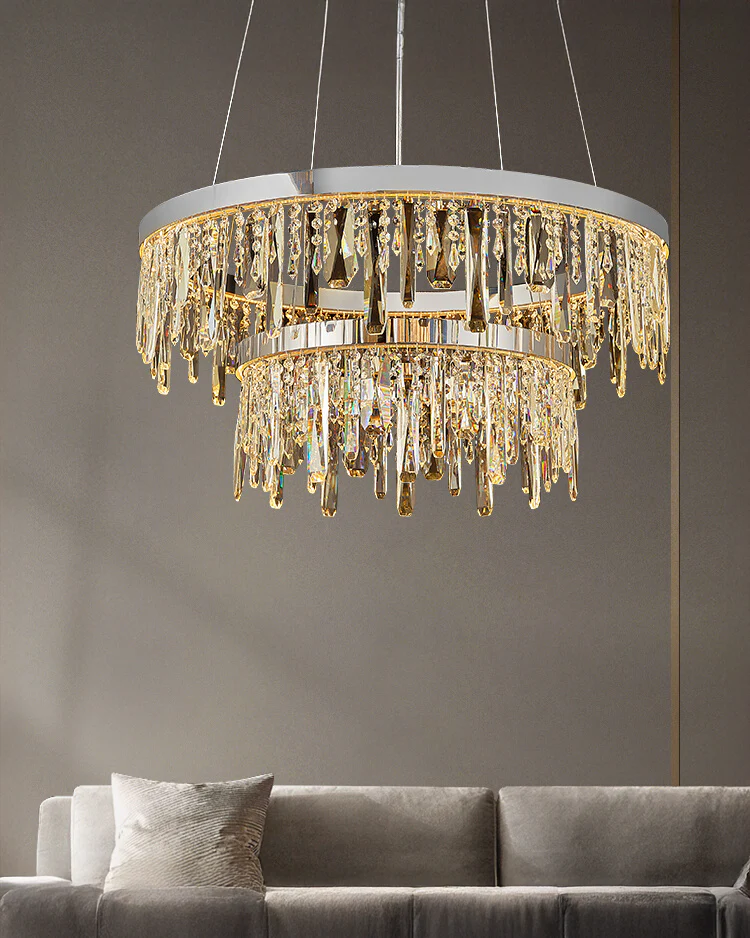 WOMO Crystal Drop Chandelier-WM3058 - Image 5