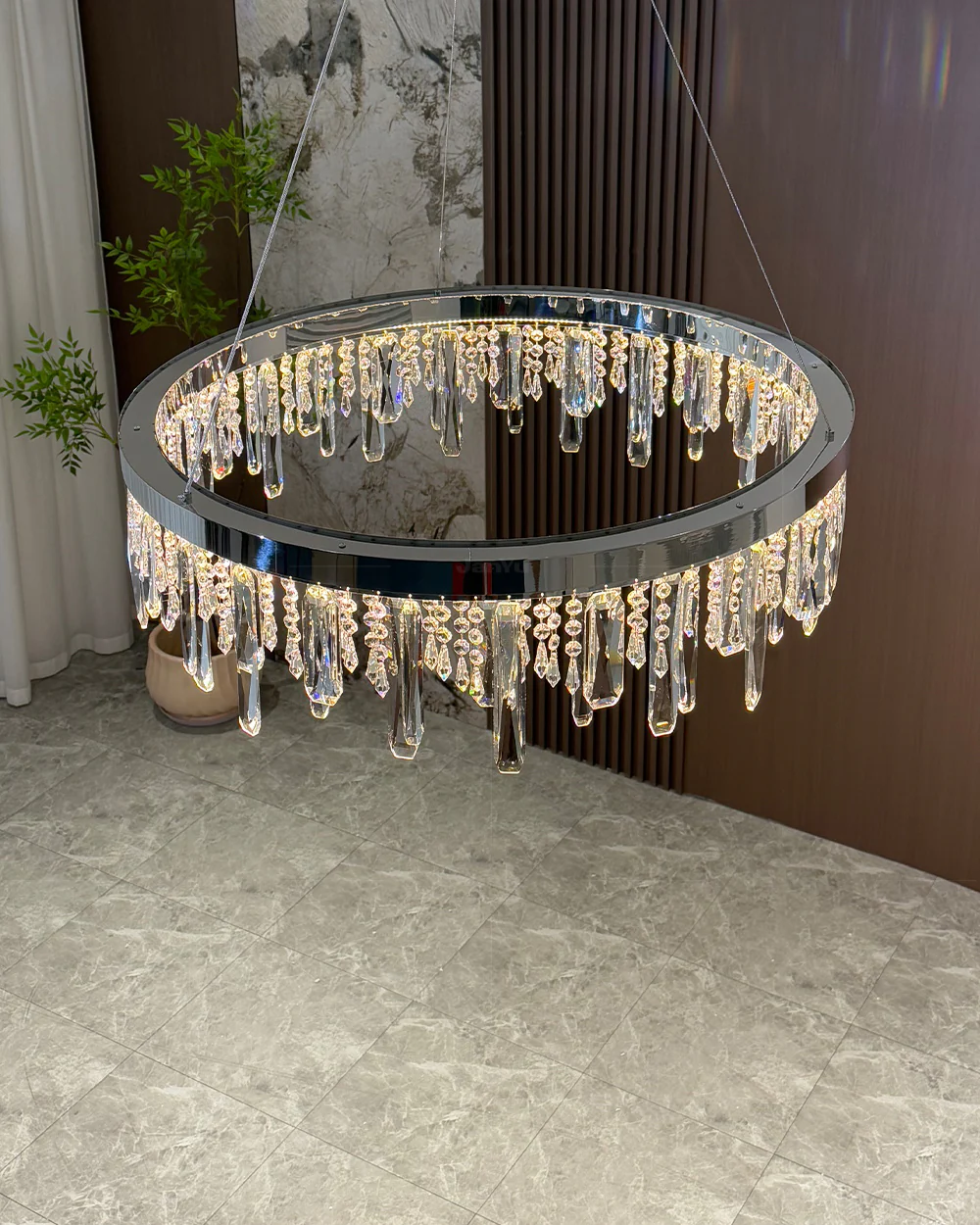 WOMO Crystal Drop Chandelier-WM3058 - Image 8