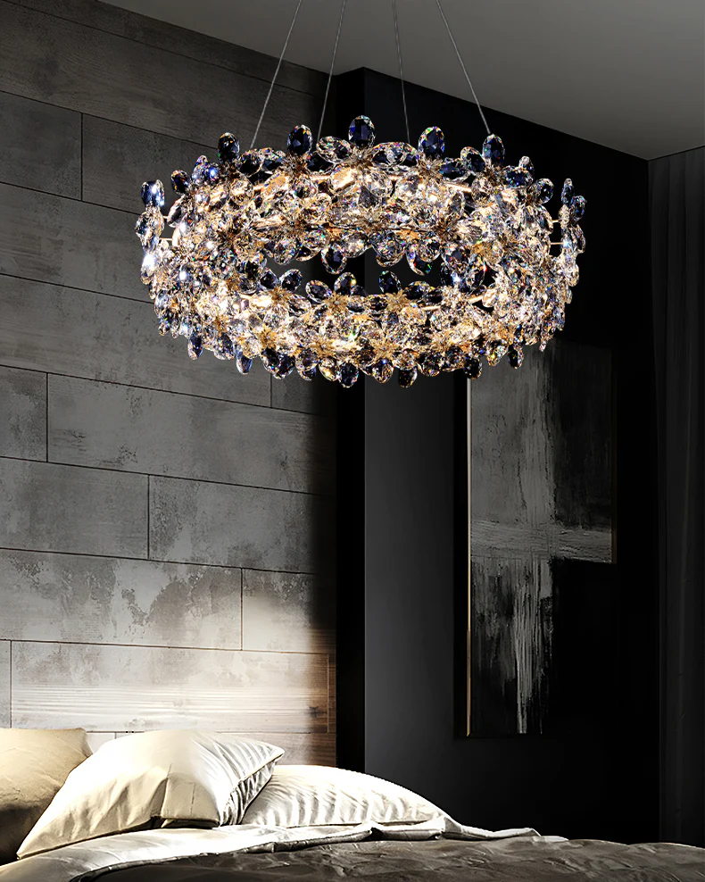 WOMO Crystal Flower Chandelier-WM3057 - Image 6