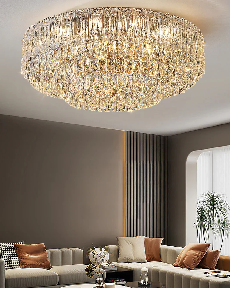 WOMO Crystal Flush Mount Ceiling Light-WM3042 - Image 6