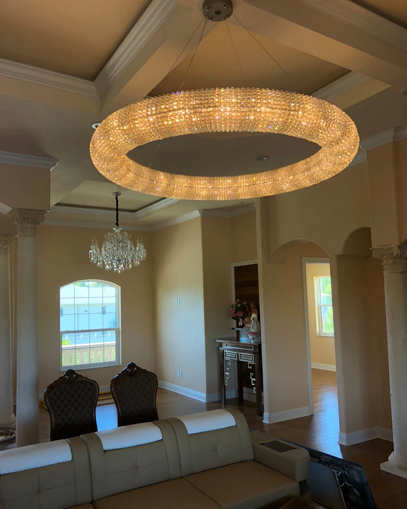 WOMO Halo Crystal Chandelier-WM2910 - Image 2