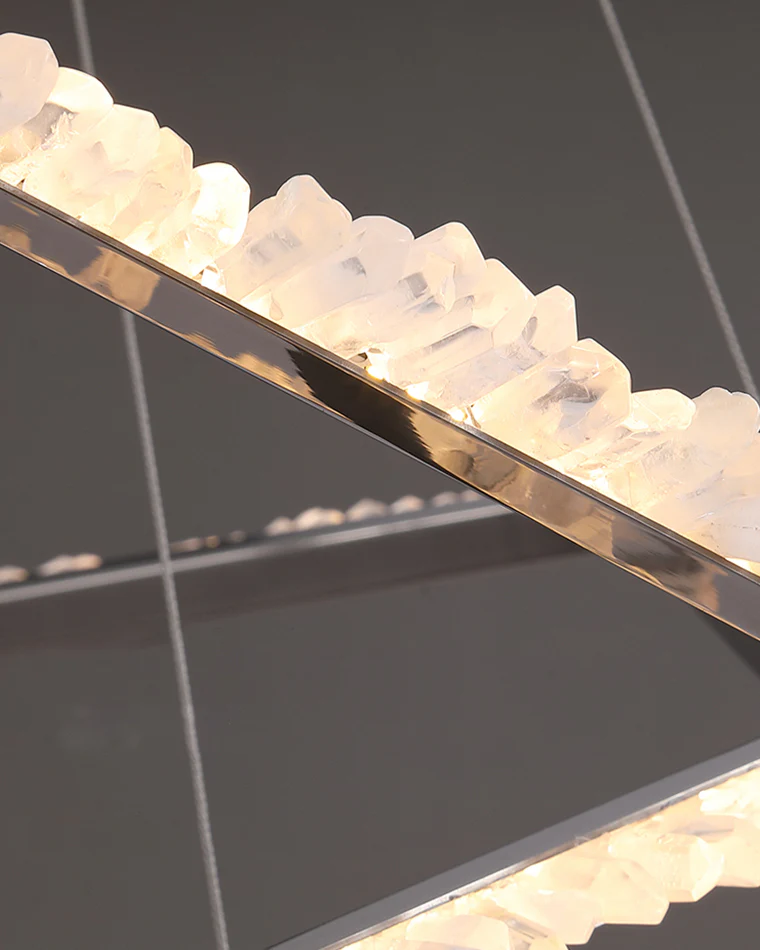 WOMO Three Hexagon Crystal Chandelier-WM2711 - Image 8