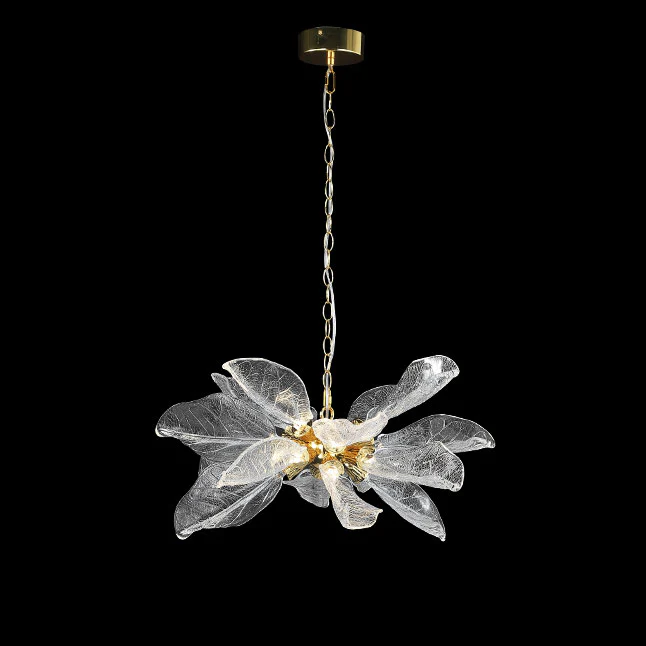 WOMO Crystal Leaf Petal Chandelier-WM3013 - Image 10