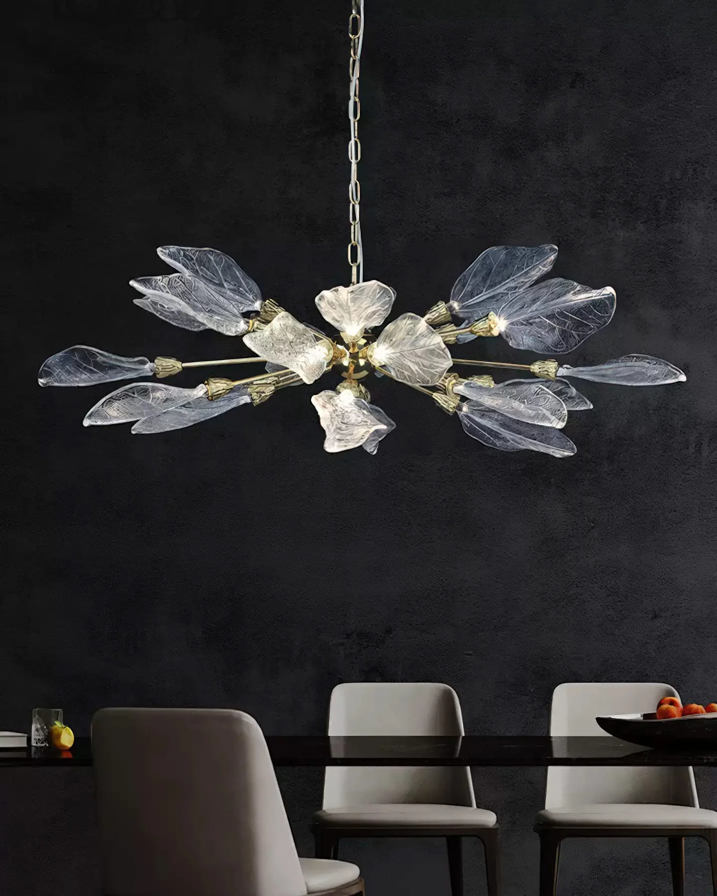 WOMO Crystal Leaf Petal Chandelier-WM3013 - Image 3