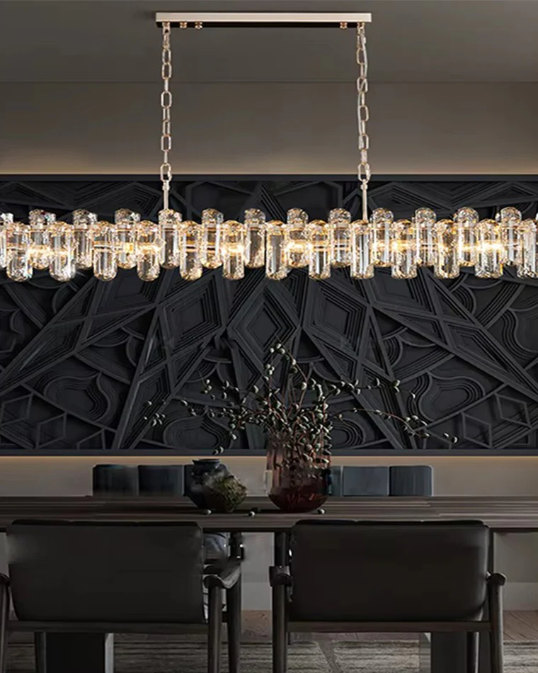 WOMO Crystal Linear Chandelier-WM2383 - Image 3