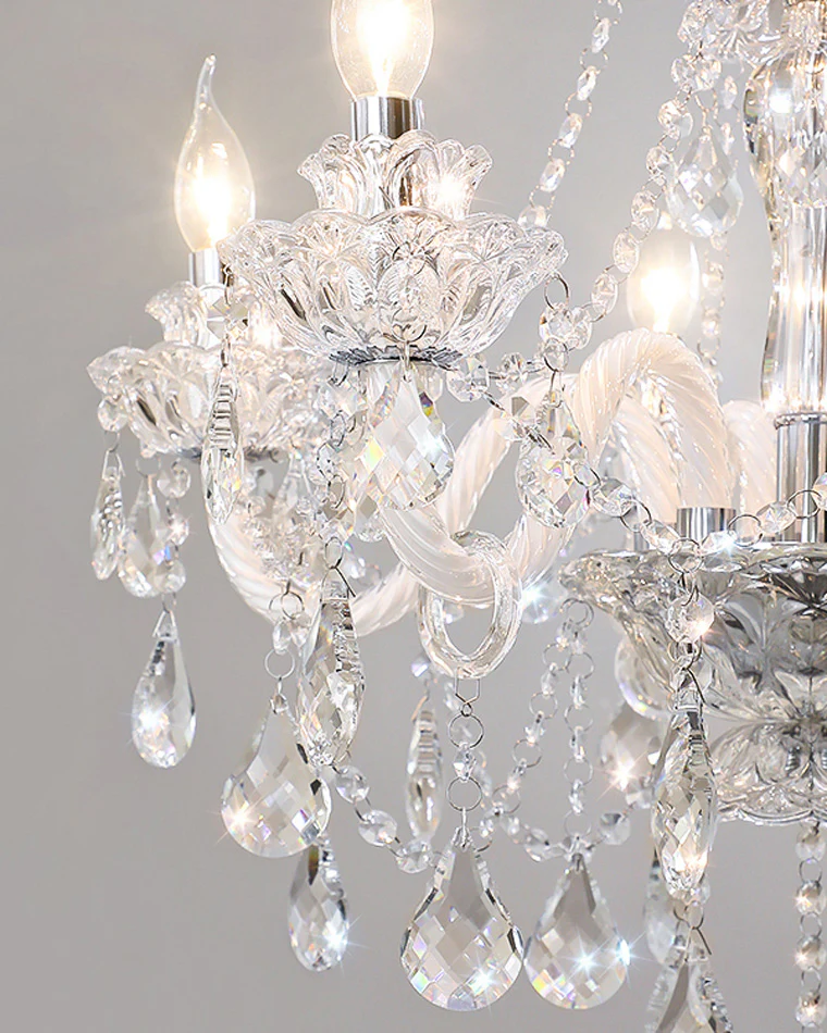 WOMO Victorian Crystal Prism Chandelier-WM2340 - Image 20