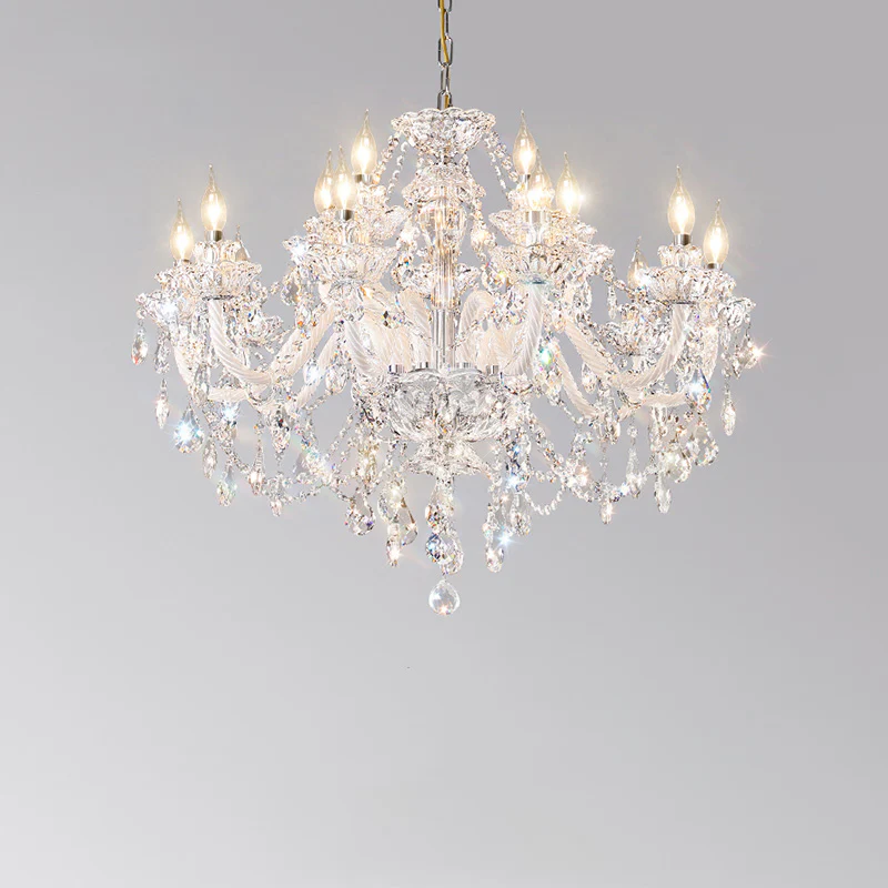 WOMO Victorian Crystal Prism Chandelier-WM2340 - Image 25