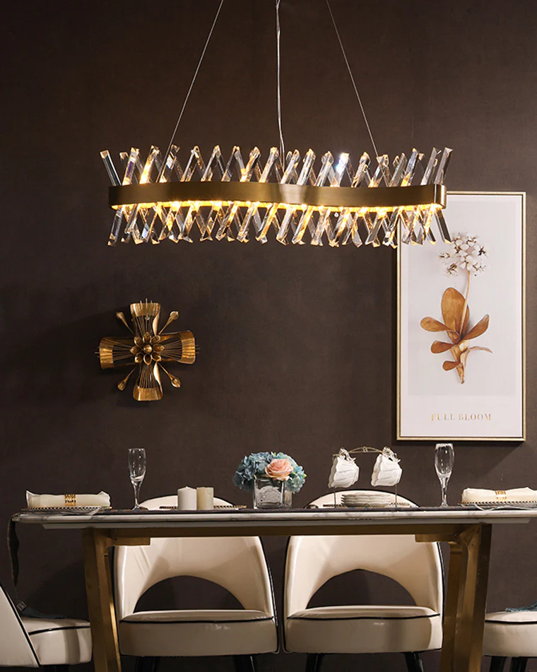 WOMO Crystal Prism Linear Chandelier-WM2360 - Image 3