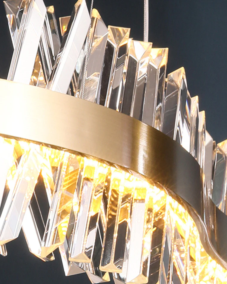 WOMO Crystal Prism Linear Chandelier-WM2360 - Image 5