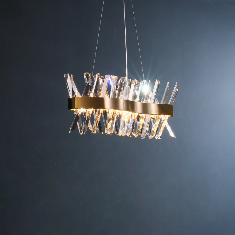 WOMO Crystal Prism Linear Chandelier-WM2360 - Image 7