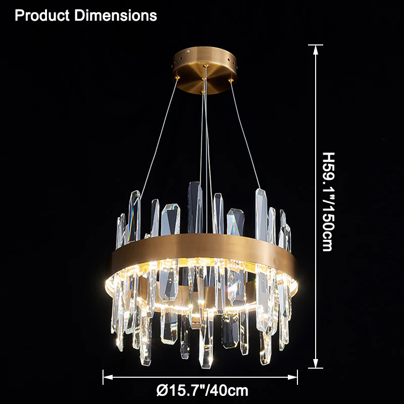 WOMO Round Crystal Chandelier-WM2485a - Image 17