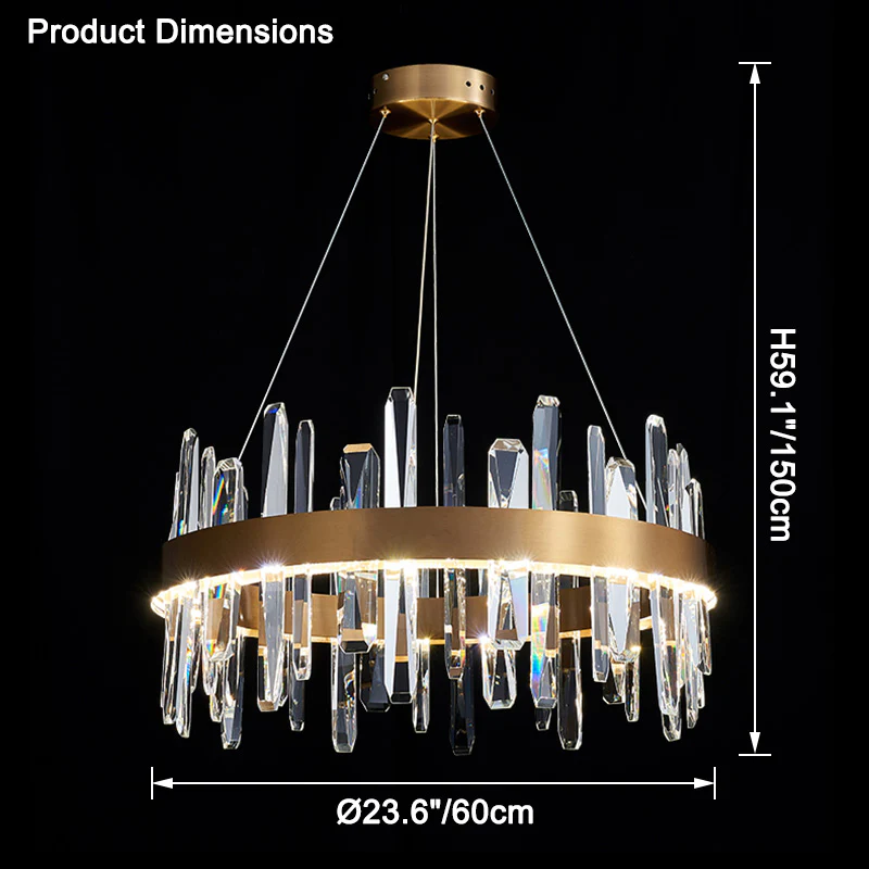WOMO Round Crystal Chandelier-WM2485a - Image 19