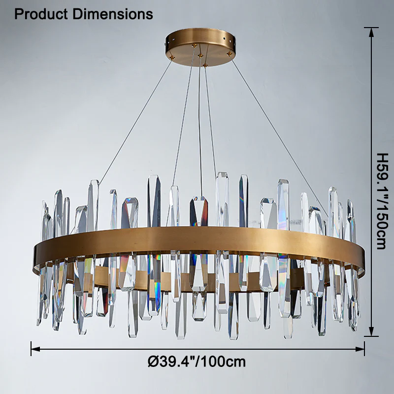 WOMO Round Crystal Chandelier-WM2485a - Image 23
