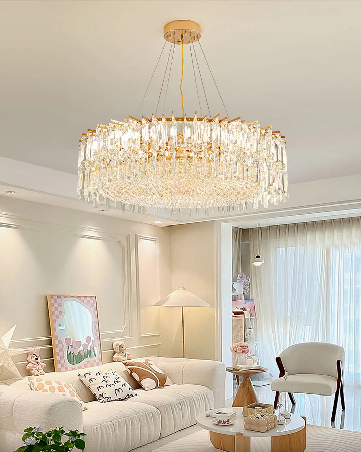 WOMO Round Crystal Chandelier-WM2626 - Image 3
