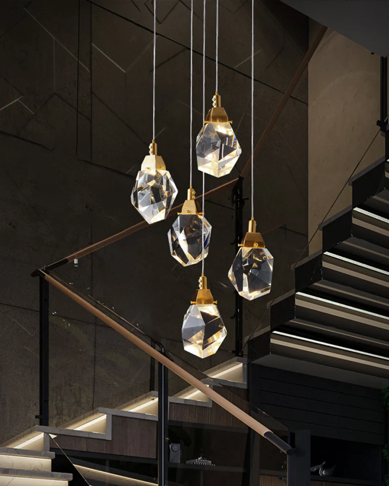 WOMO Rock Crystal Rain Chandelier-WM2189 - Image 25