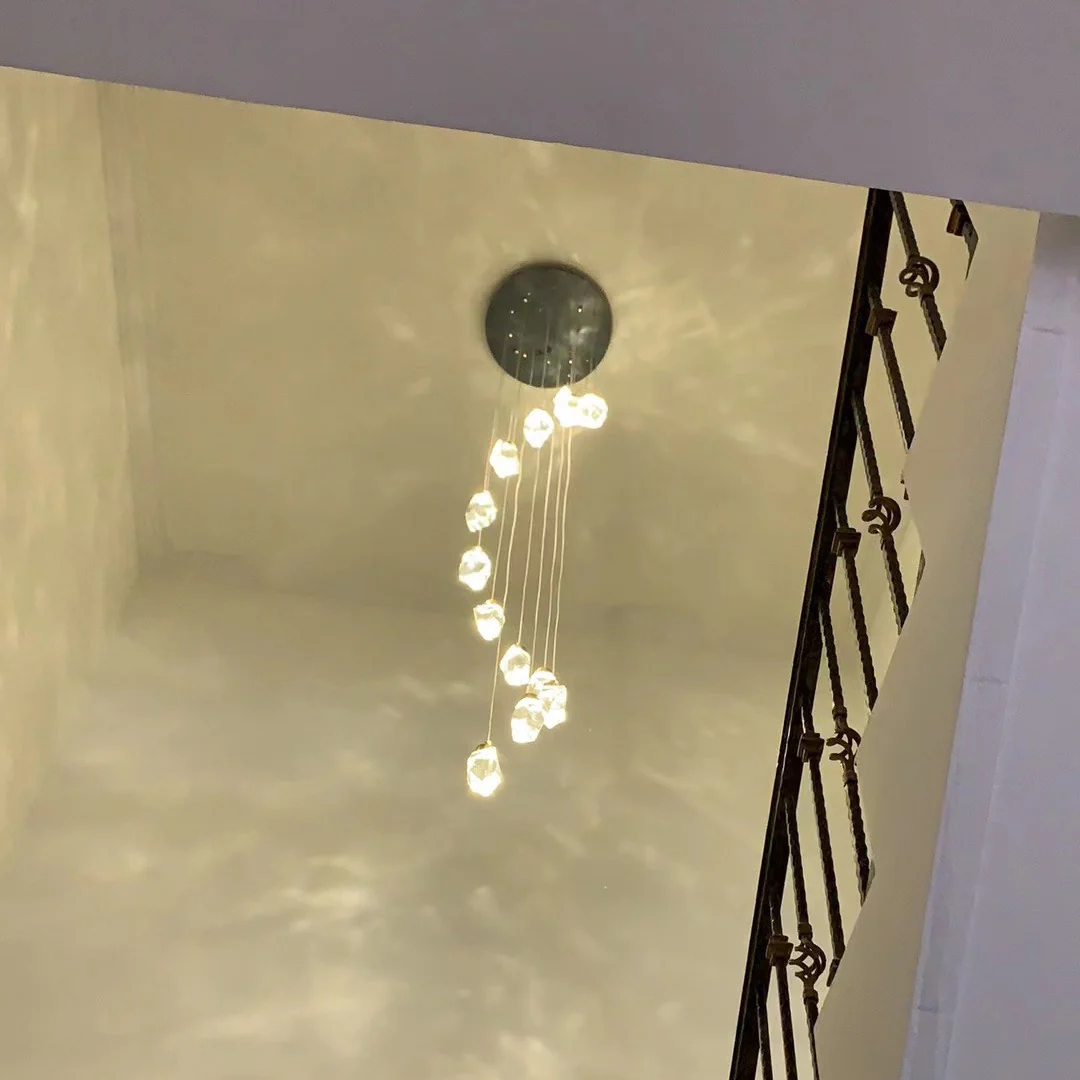 WOMO Rock Crystal Rain Chandelier-WM2189 - Image 36