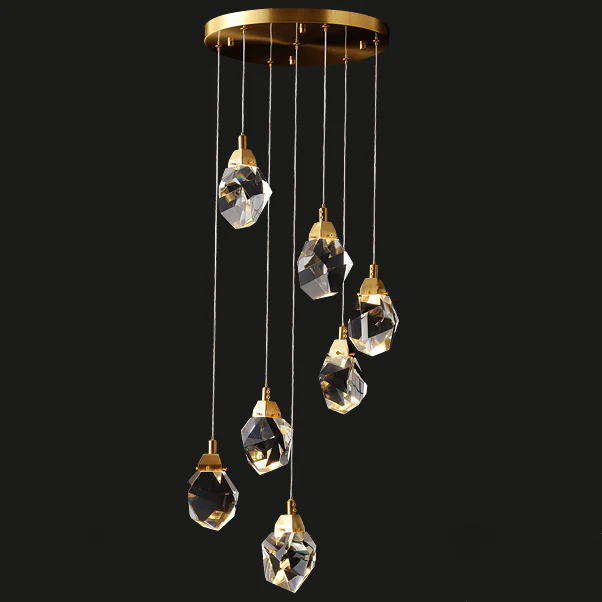 WOMO Rock Crystal Rain Chandelier-WM2189 - Image 54