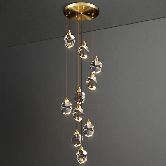 WOMO Rock Crystal Rain Chandelier-WM2189 - Image 56