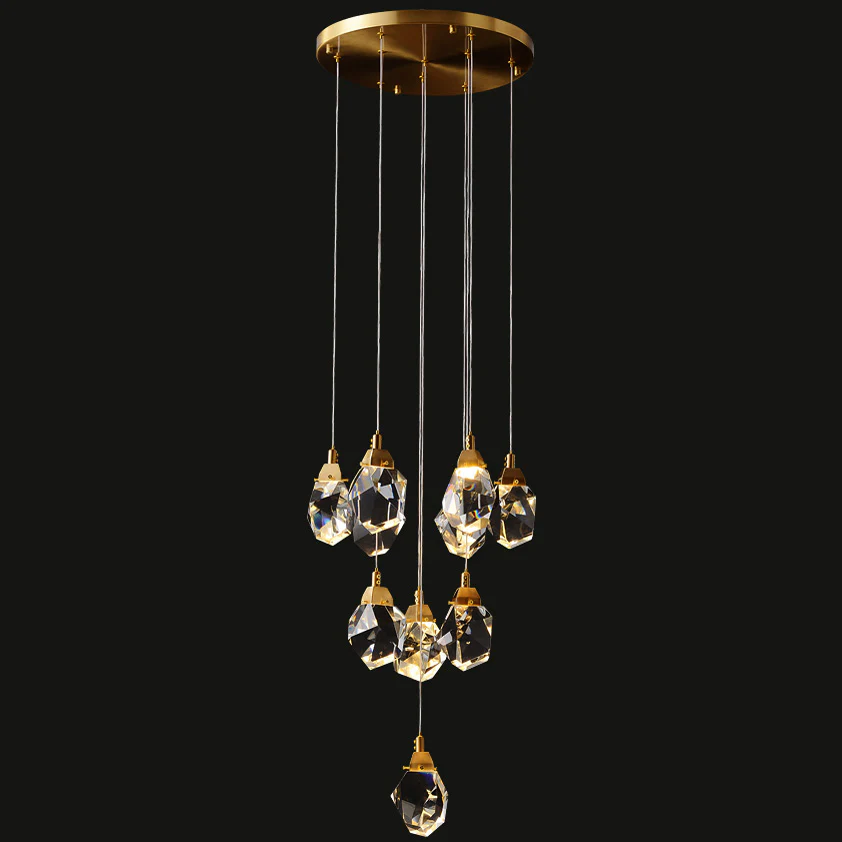WOMO Rock Crystal Rain Chandelier-WM2189 - Image 57