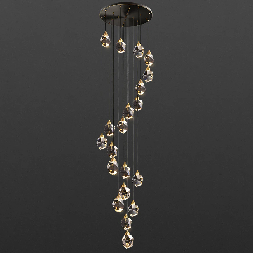WOMO Rock Crystal Rain Chandelier-WM2189 - Image 58