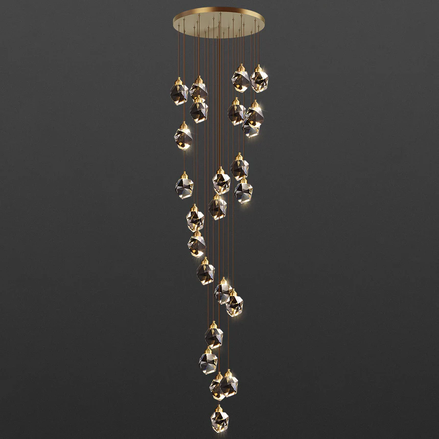 WOMO Rock Crystal Rain Chandelier-WM2189 - Image 61