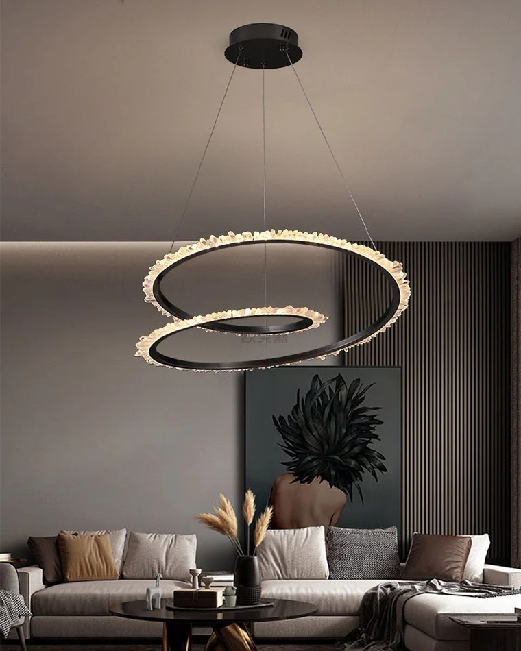 WOMO Rock Crystal Swirl Chandelier-WM2709 - Image 10