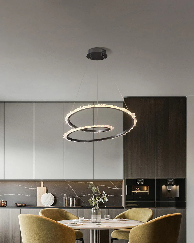 WOMO Rock Crystal Swirl Chandelier-WM2709 - Image 11