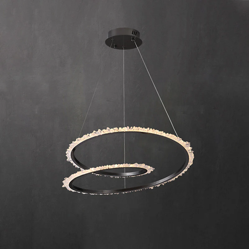WOMO Rock Crystal Swirl Chandelier-WM2709 - Image 15