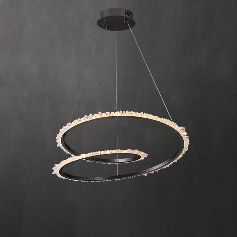 WOMO Rock Crystal Swirl Chandelier-WM2709 - Image 17