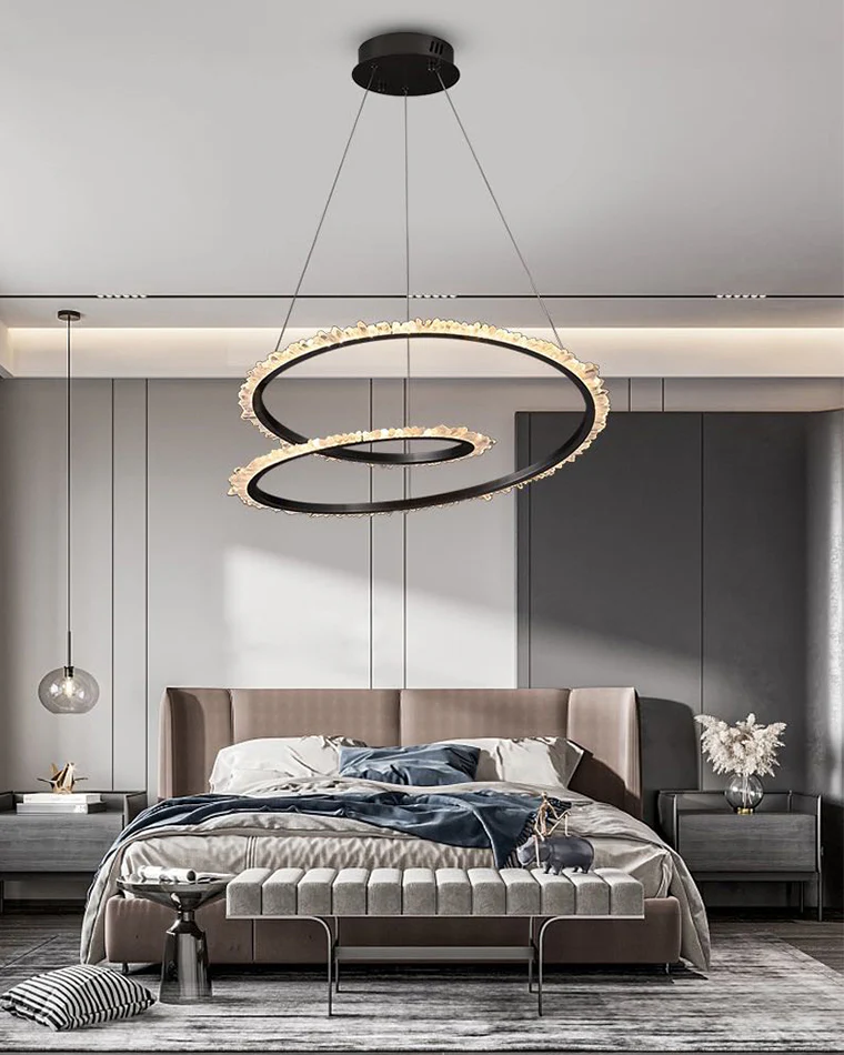 WOMO Rock Crystal Swirl Chandelier-WM2709 - Image 3