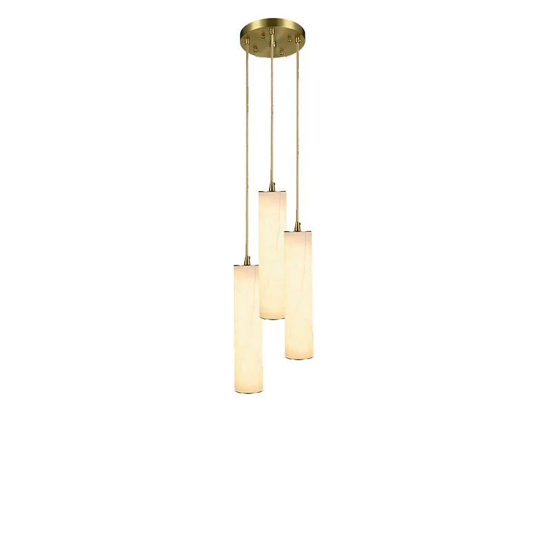 WOMO Cascading Cylinder Alabaster Chandelier-WM2827 - Image 13
