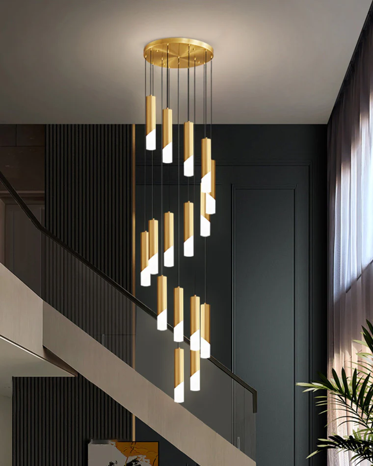 WOMO Cylinder Cascading Chandelier-WM2532 - Image 3