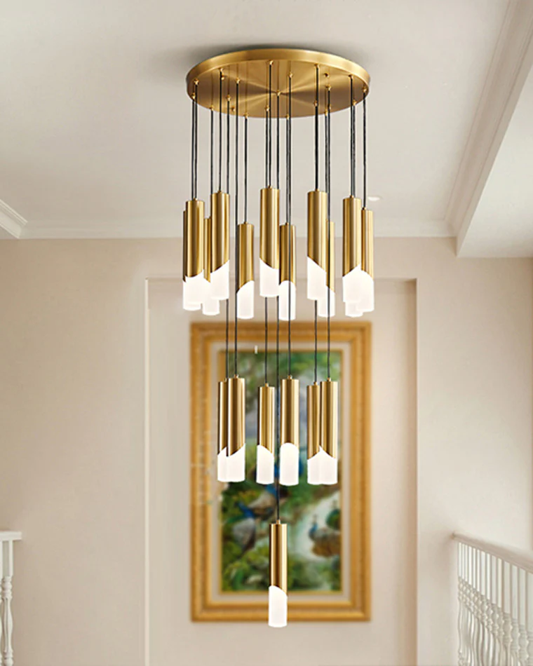WOMO Cylinder Cascading Chandelier-WM2532 - Image 4