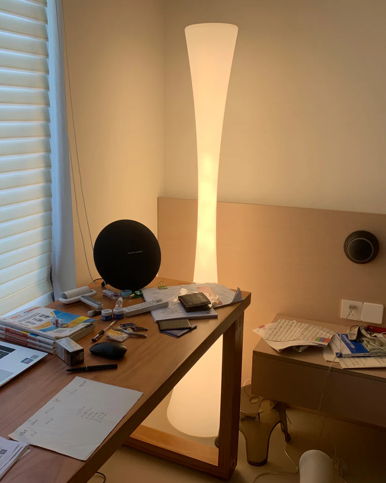 WOMO Tall Cylinder Floor Lamp with Hue Dimmer-WM7043 - Image 37
