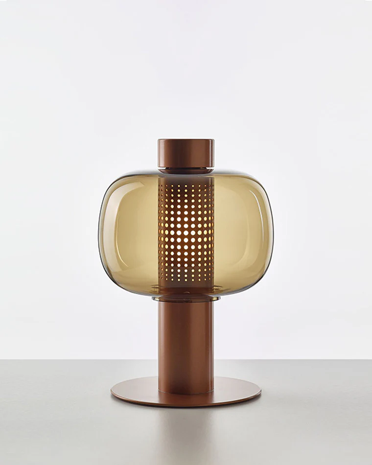 WOMO Beautiful Cylinder Glass Table Lamp-WM8032 - Image 10