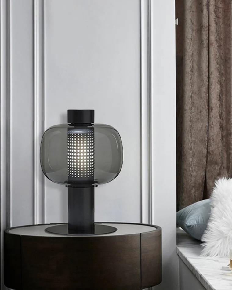WOMO Beautiful Cylinder Glass Table Lamp-WM8032 - Image 11