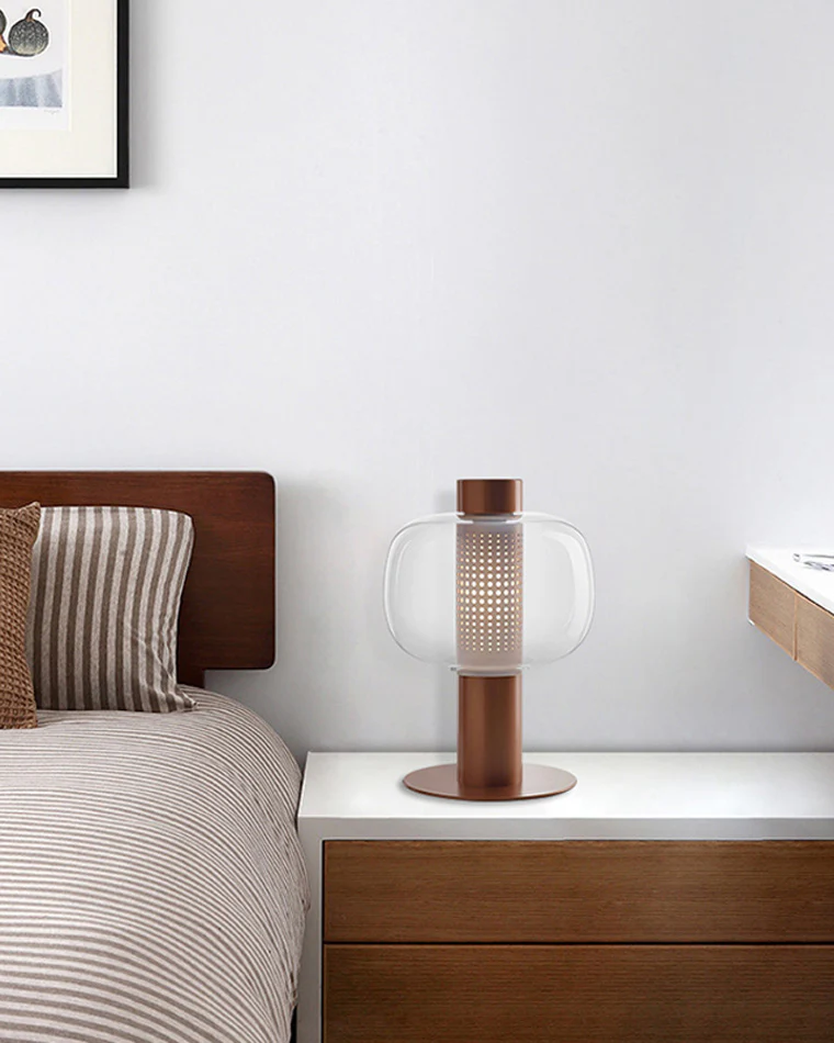 WOMO Beautiful Cylinder Glass Table Lamp-WM8032 - Image 12