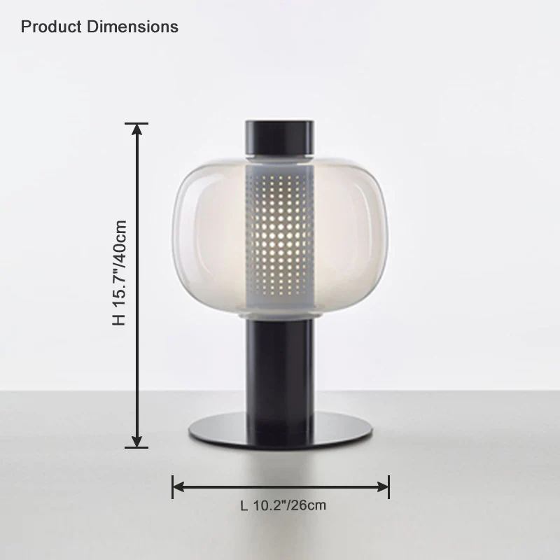WOMO Beautiful Cylinder Glass Table Lamp-WM8032 - Image 14