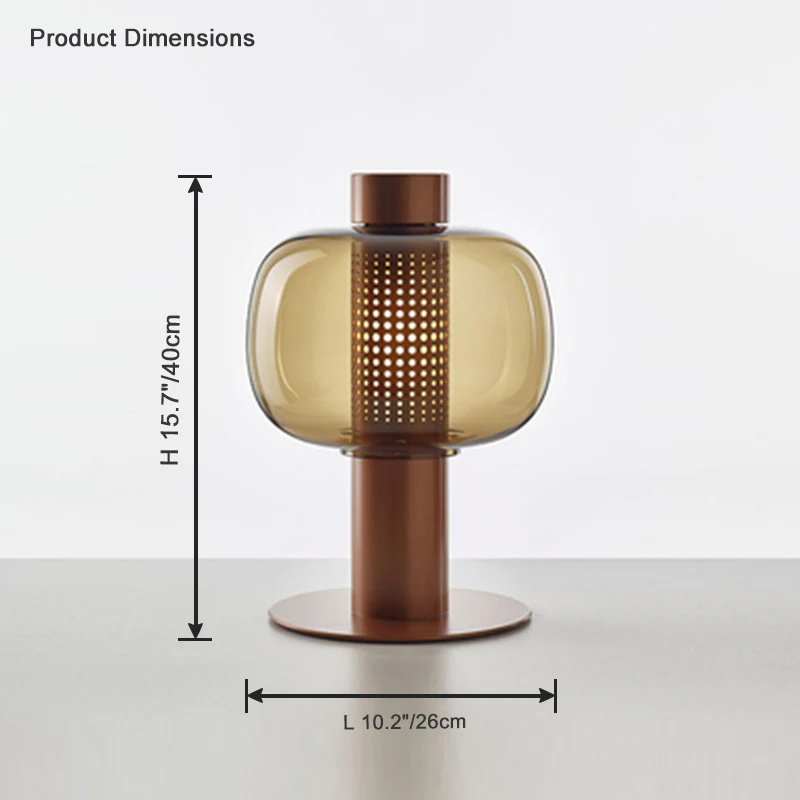 WOMO Beautiful Cylinder Glass Table Lamp-WM8032 - Image 18