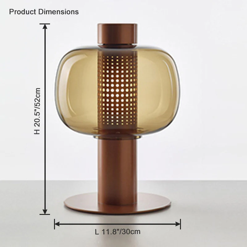 WOMO Beautiful Cylinder Glass Table Lamp-WM8032 - Image 20