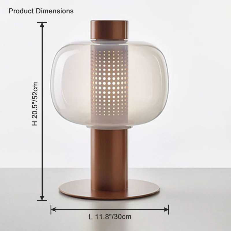 WOMO Beautiful Cylinder Glass Table Lamp-WM8032 - Image 24