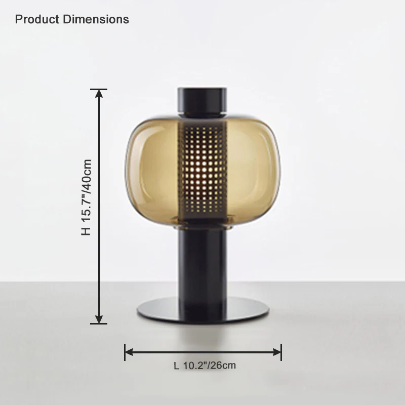 WOMO Beautiful Cylinder Glass Table Lamp-WM8032 - Image 26