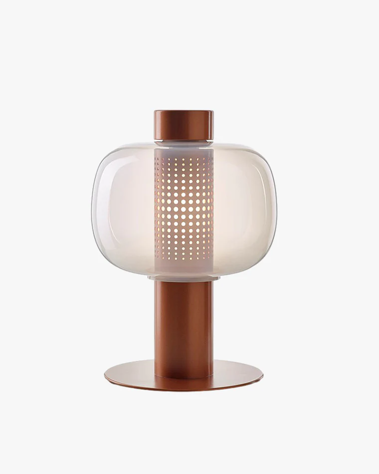 WOMO Beautiful Cylinder Glass Table Lamp-WM8032 - Image 3