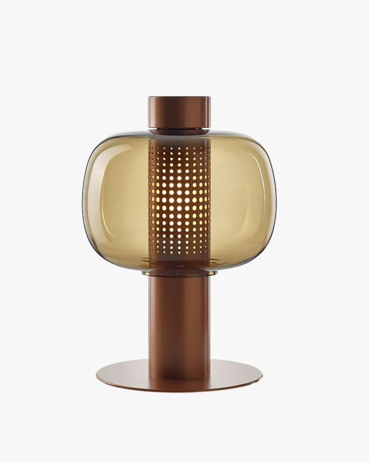 WOMO Beautiful Cylinder Glass Table Lamp-WM8032 - Image 5