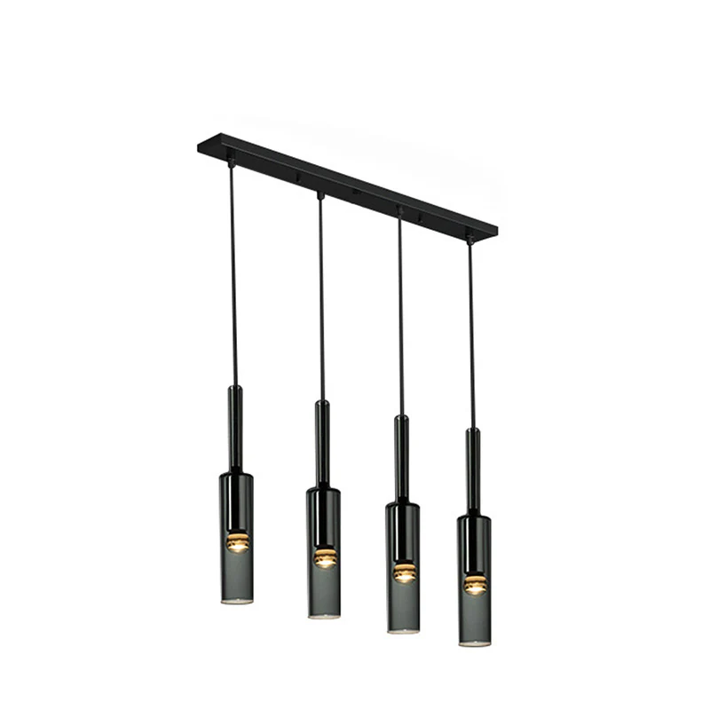 WOMO Cylinder Smoked Glass Kitchen Chandelier-WM2772 - Image 11