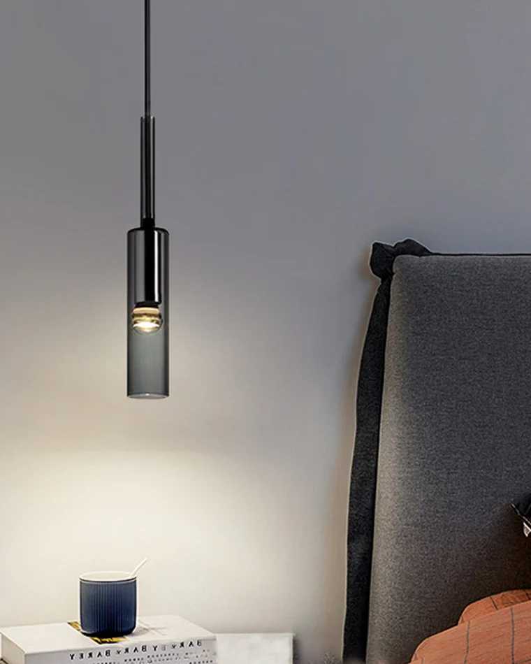 WOMO Cylinder Smoked Glass Kitchen Chandelier-WM2772 - Image 8