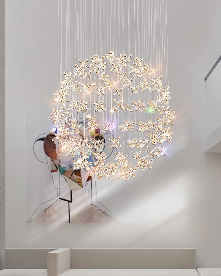 WOMO Dandelion Globe Crystal Chandelier-WM2352 - Image 2