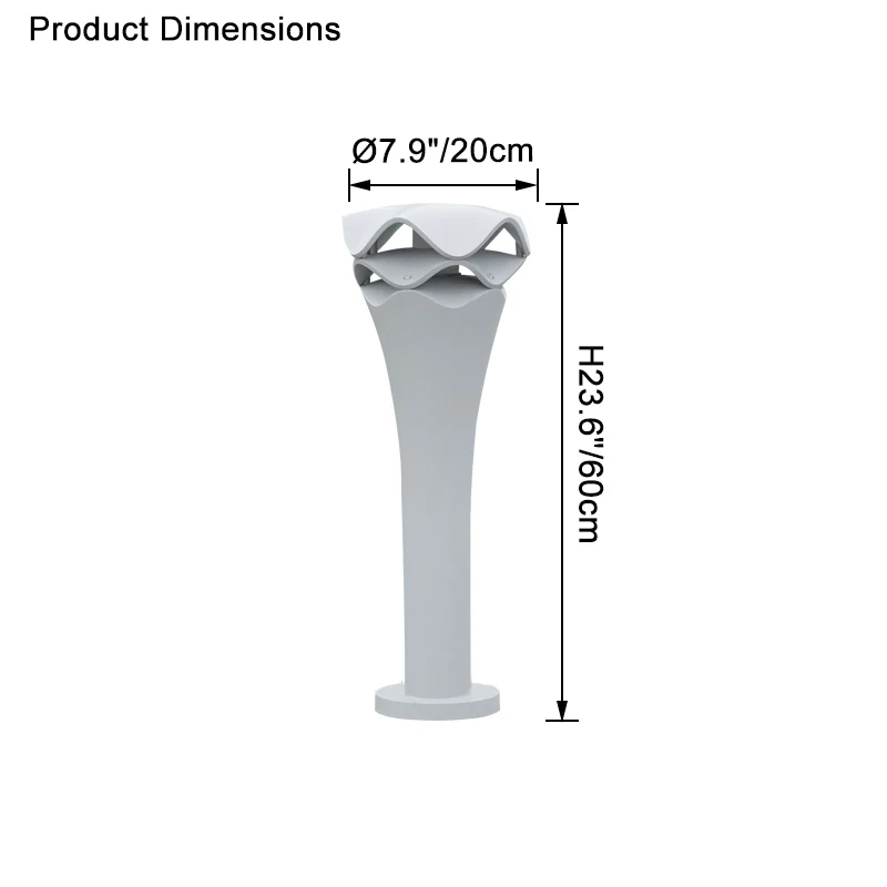 WOMO Decorative Lawn Bollard Light-WM9054 - Image 28