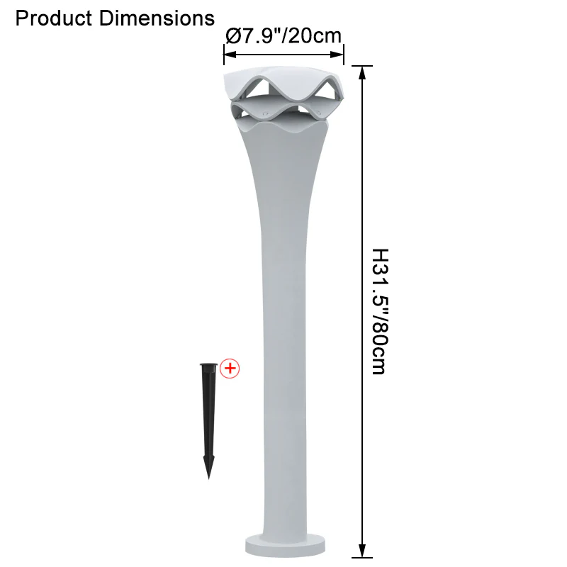 WOMO Decorative Lawn Bollard Light-WM9054 - Image 30